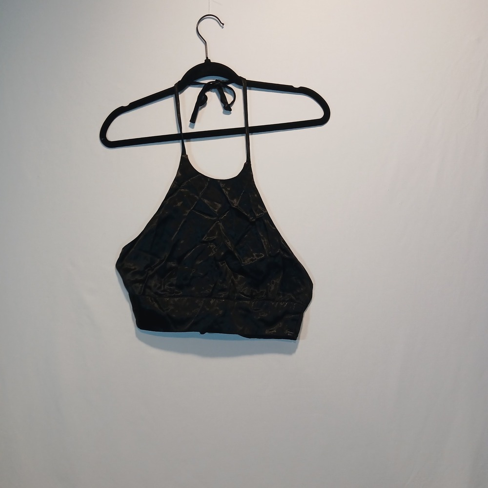 VTG R Company sz S halter top 90s y2k fairy goth rave clubwear biker rocker punk